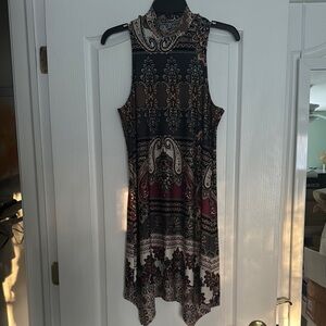 Elegant Sleeveless Patterned Dress